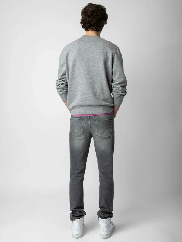 Zadig&Voltaire Aime Sweatshirt Gris chine Sale