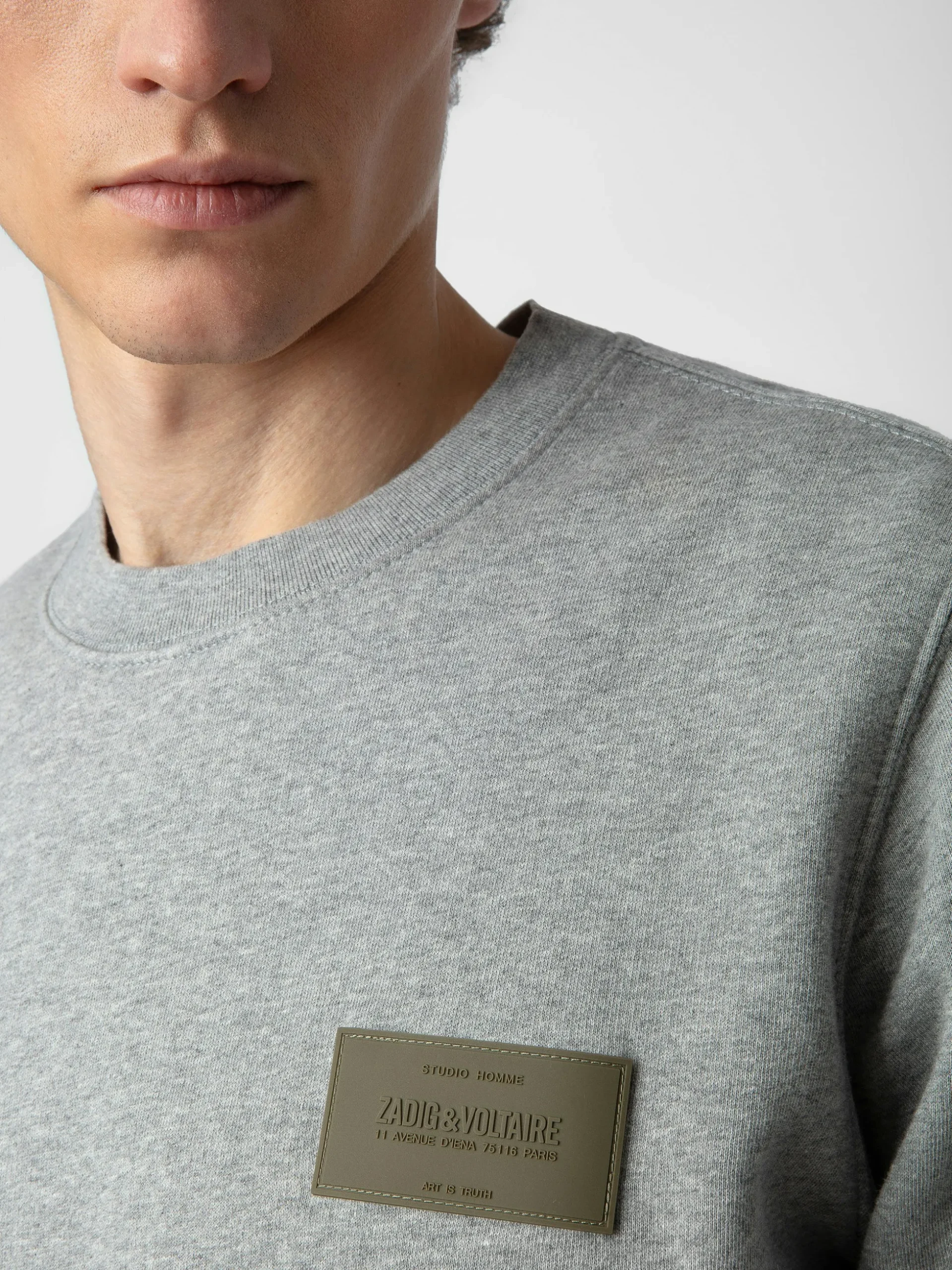 aime_sweatshirt_3.webp Zadig&Voltaire Aime Sweatshirt Gris chine Sale