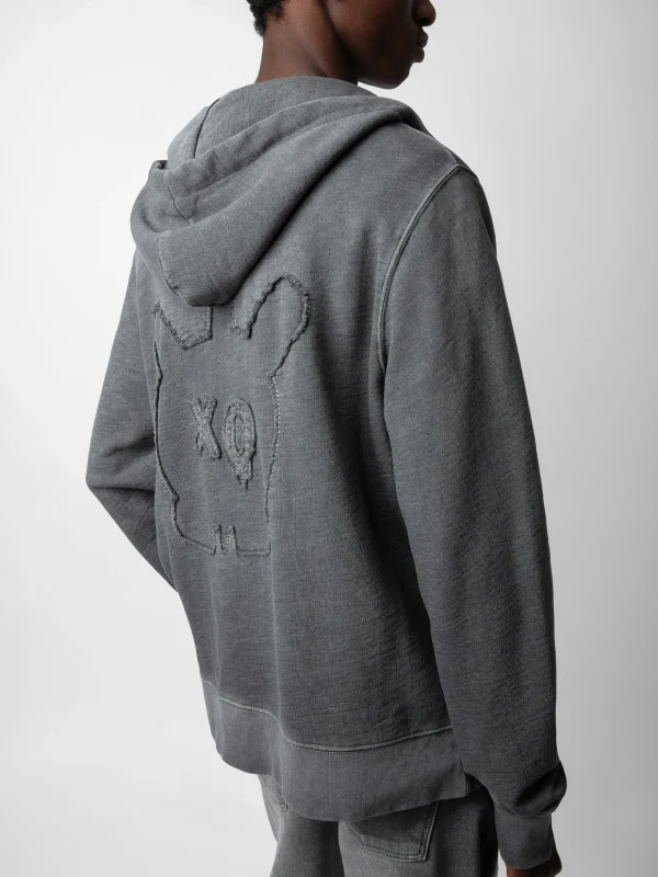 Zadig&Voltaire Alex Skull Sweatshirt Anthracite Hot