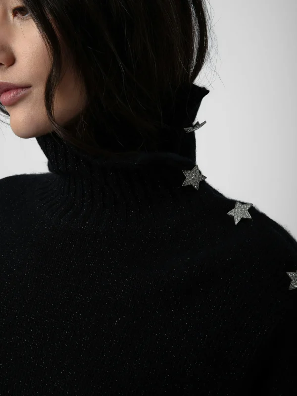Zadig&Voltaire Alma Jewelled Cashmere Sweater Black Cheap