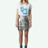 Zadig&Voltaire Anya Photoprint T-shirt Gris chine Best