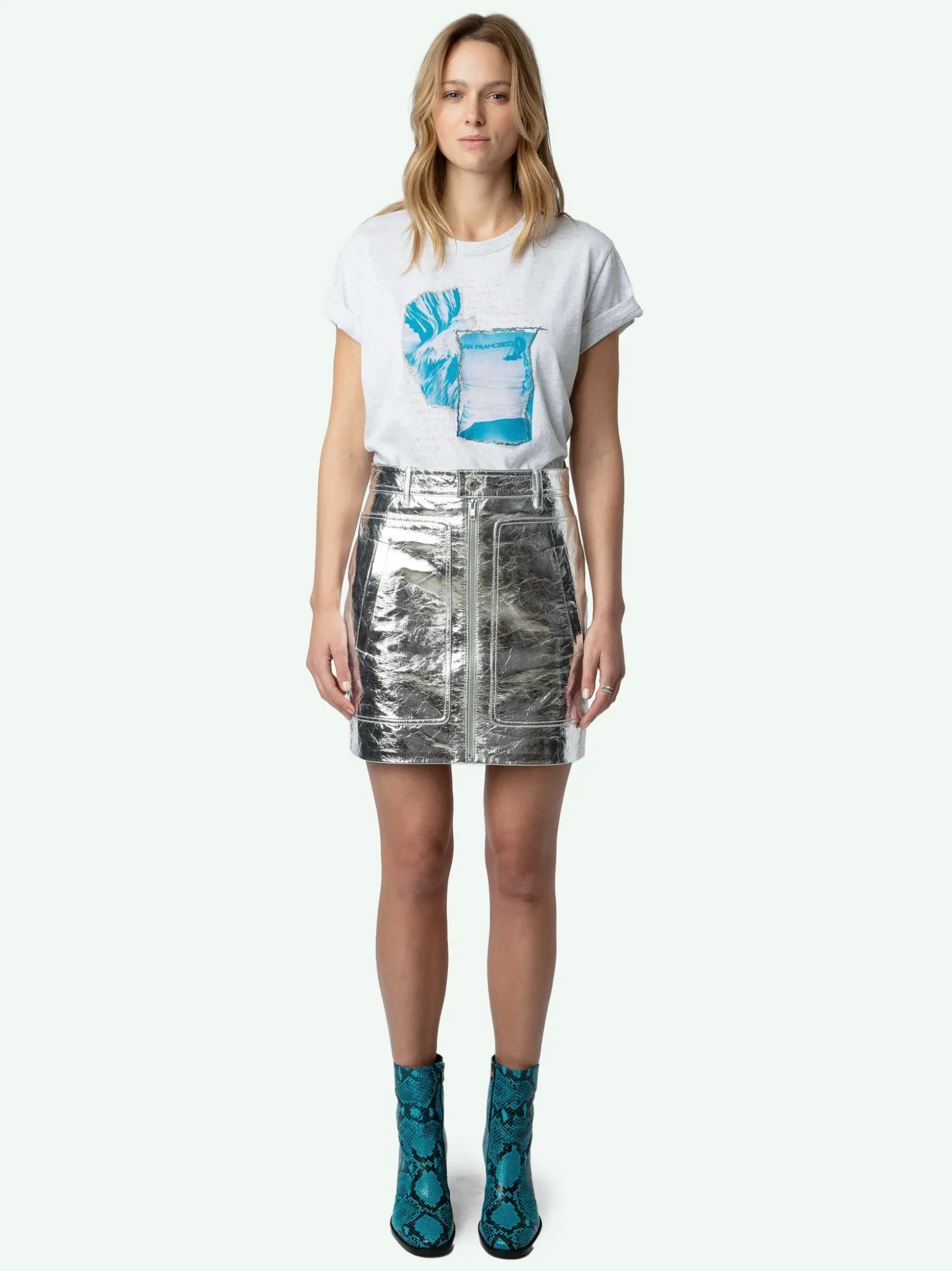 anya_photoprint_tshirt_0.webp Zadig&Voltaire Anya Photoprint T-shirt Gris chine Best