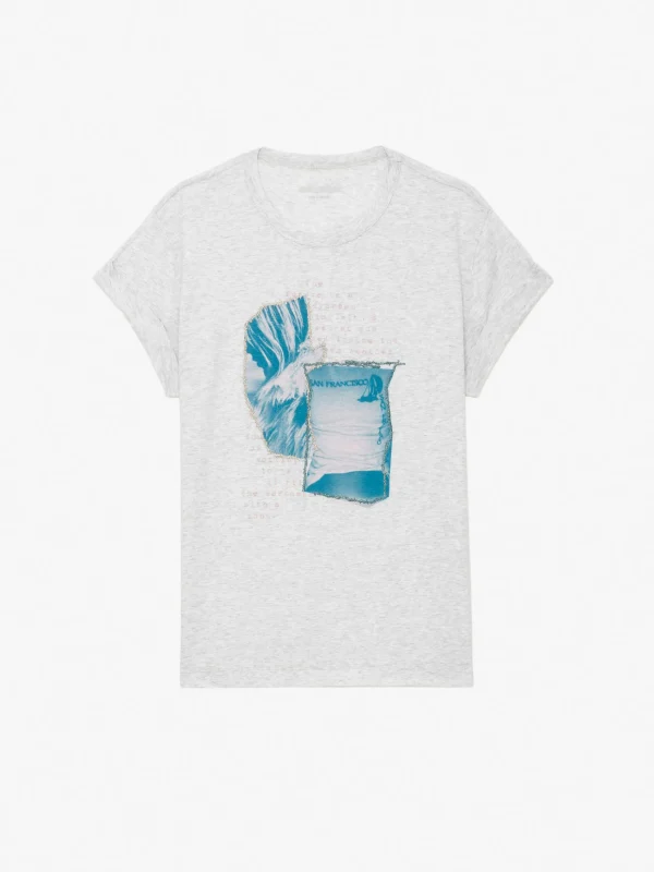Zadig&Voltaire Anya Photoprint T-shirt Gris chine Best