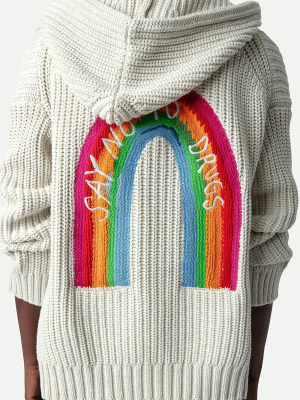 Zadig&Voltaire Anya Rainbow Cardigan Ecru Online