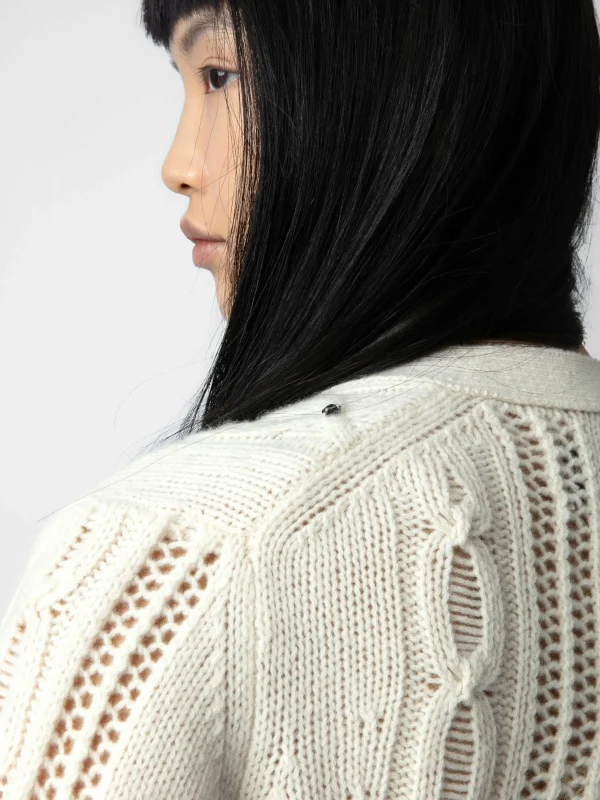 Zadig&Voltaire Barley Cardigan Ecru Fashion