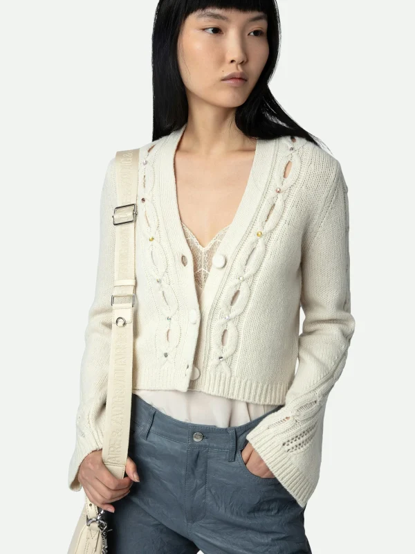 Zadig&Voltaire Barley Cardigan Ecru Fashion