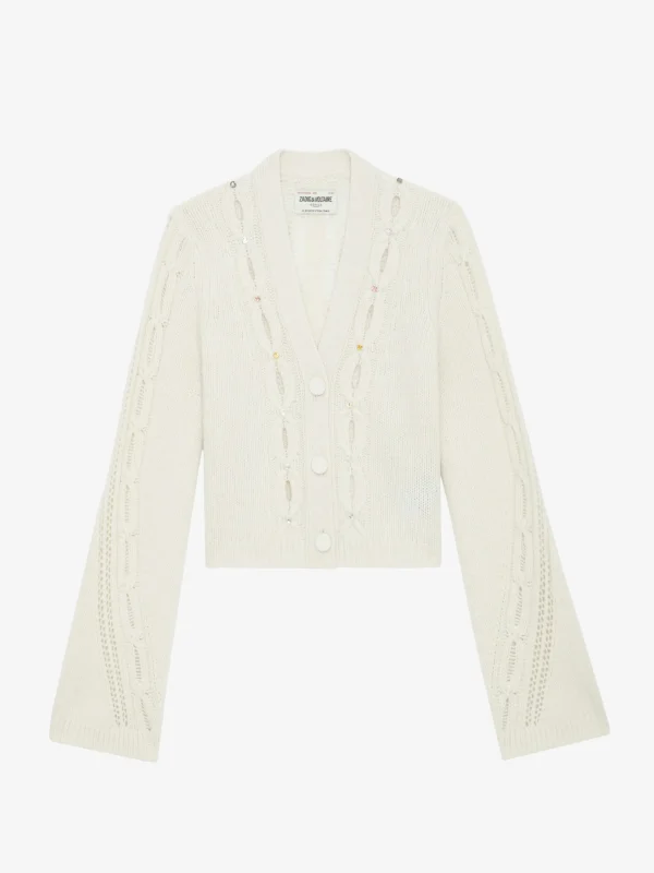 Zadig&Voltaire Barley Cardigan Ecru Fashion