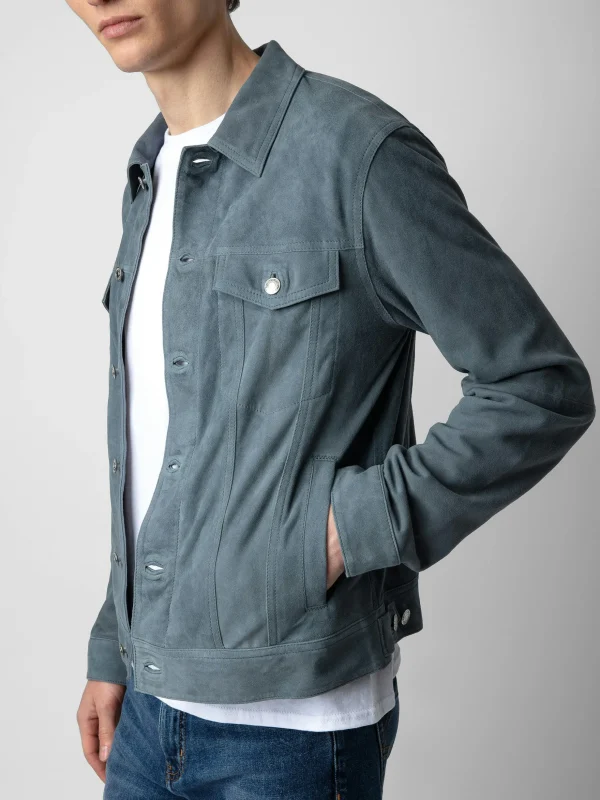 Zadig&Voltaire Base Suede Jacket Uniform Fashion