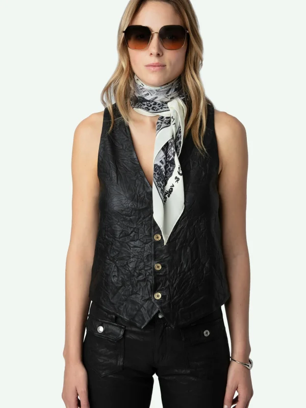 Zadig&Voltaire Blondie 85 Silk Scarf Flash Clearance