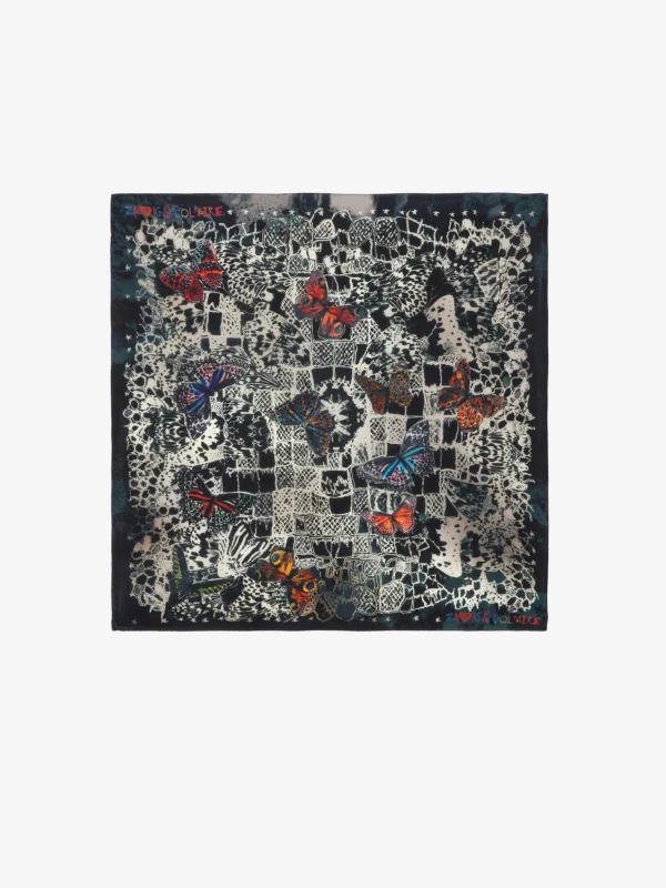 Zadig&Voltaire Blondie Silk Scarf Ink Sale