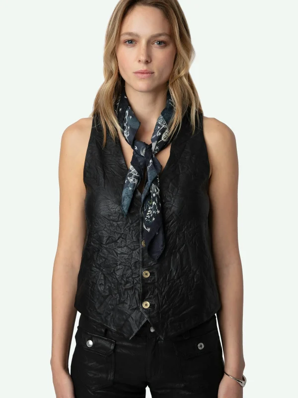 Zadig&Voltaire Blondie Silk Scarf Ink Sale