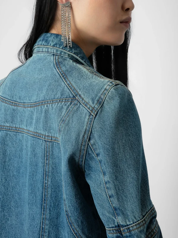 Zadig&Voltaire Bons Denim Jacket Light blue Online