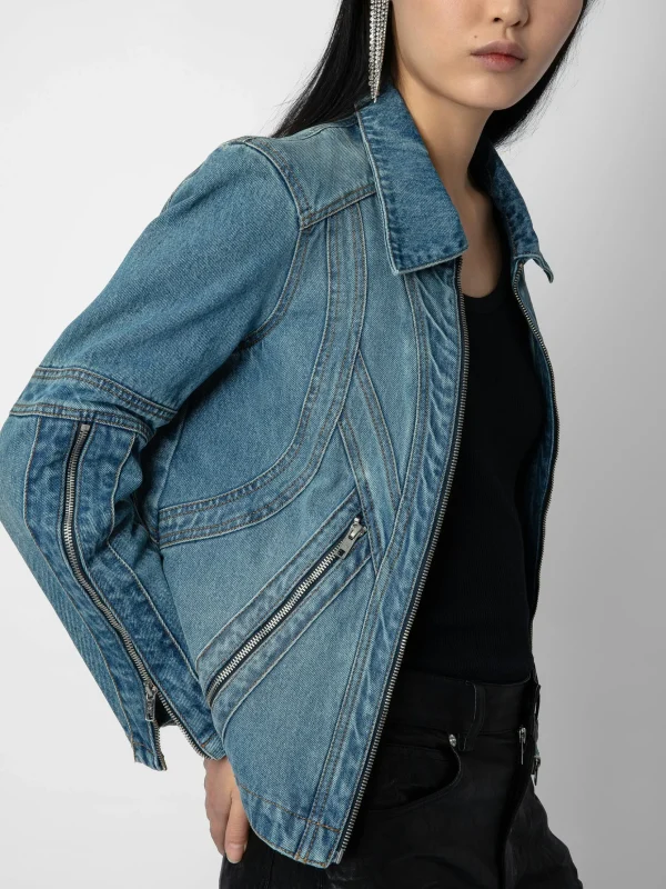 Zadig&Voltaire Bons Denim Jacket Light blue Online