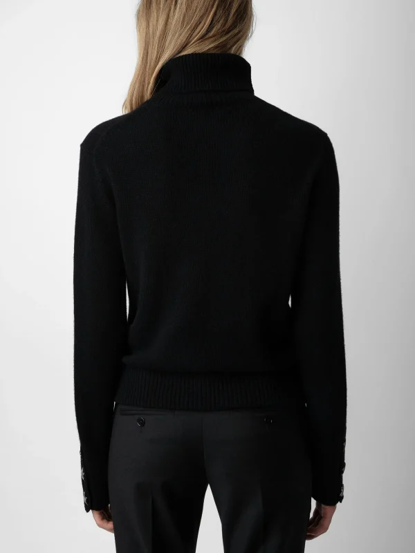 Zadig&Voltaire Boxy Jewelled Sweater Black Discount