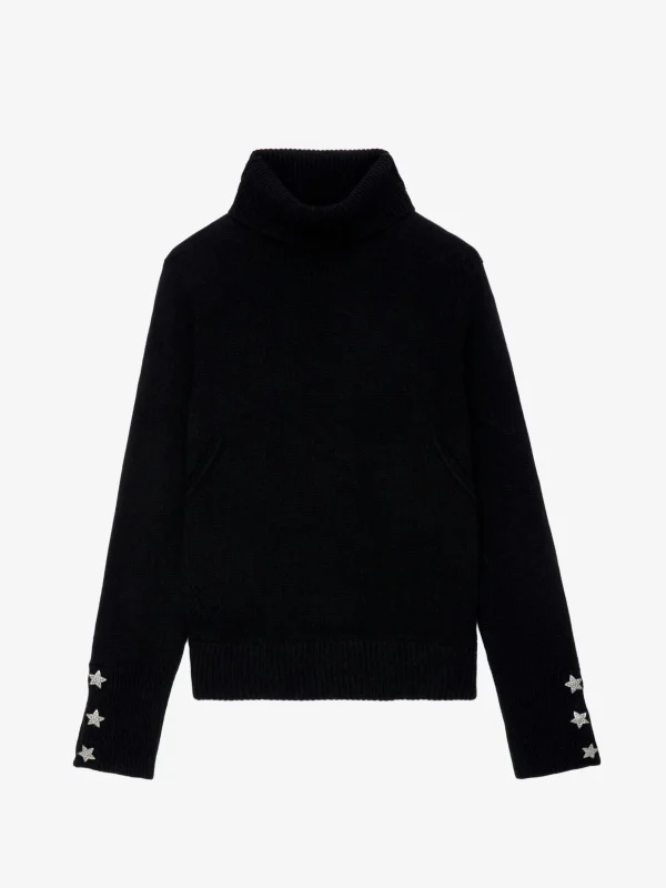 Zadig&Voltaire Boxy Jewelled Sweater Black Discount