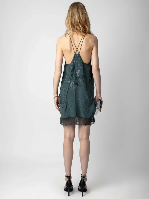 Zadig&Voltaire Calissa Silk Jacquard Dress Nori Cheap