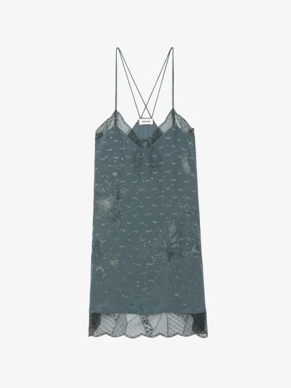 Zadig&Voltaire Calissa Silk Jacquard Dress Nori Cheap