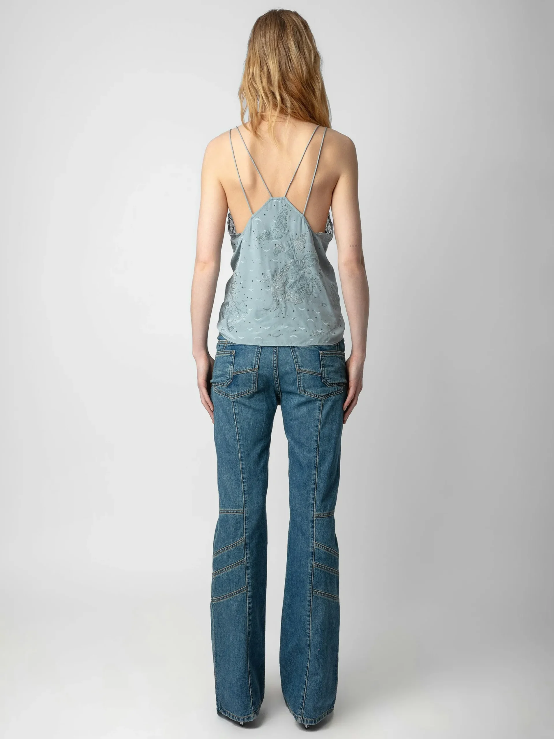 capela_diamant_silk_jacquard_camisole_1.webp Zadig&Voltaire Capela Diamanté Silk Jacquard Camisole Glacier Outlet