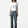 Zadig&Voltaire Cécilia Concert Diamanté Tank Top White Discount