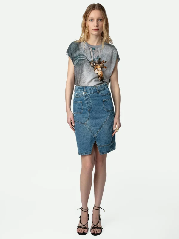 Zadig&Voltaire Cecilia T-shirt Carbone Cheap