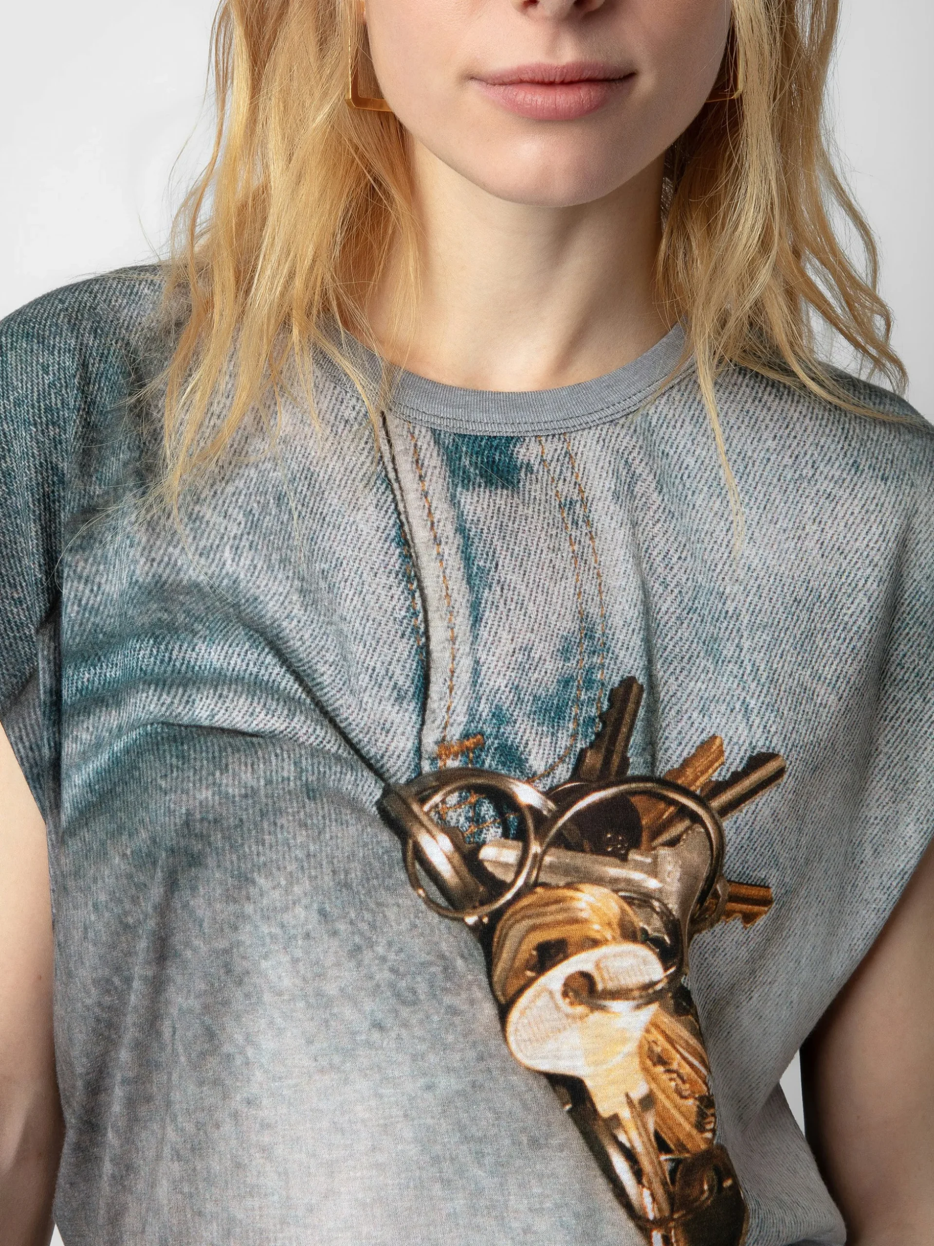 cecilia_tshirt_2.webp Zadig&Voltaire Cecilia T-shirt Carbone Cheap