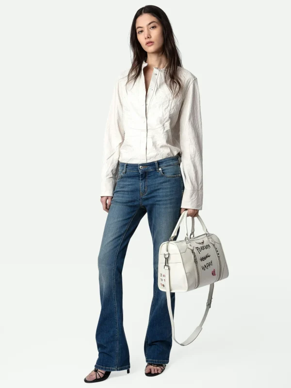 Zadig&Voltaire Chic Crinkled Leather Shirt Judo Shop