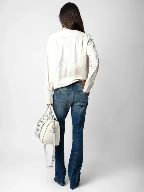 Zadig&Voltaire Chic Crinkled Leather Shirt Judo Shop