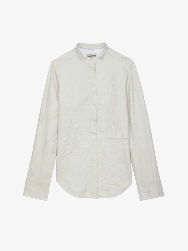 Zadig&Voltaire Chic Crinkled Leather Shirt Judo Shop