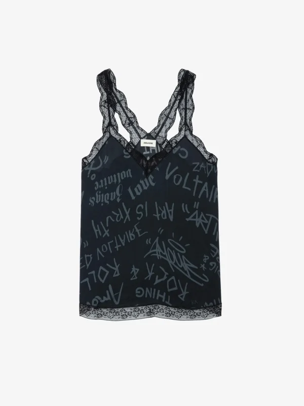Zadig&Voltaire Chou Crepe Camisole Black Discount