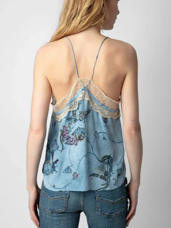 Zadig&Voltaire Christo Silk Camisole Glacier Discount
