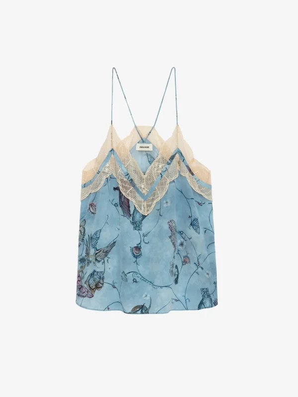 Zadig&Voltaire Christo Silk Camisole Glacier Discount