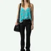Zadig&Voltaire Christy Silk Camisole Aqua Cheap