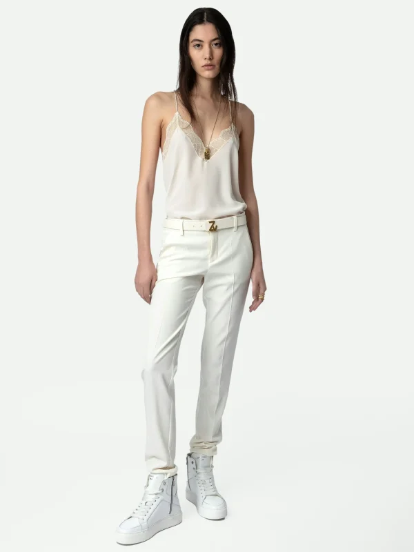 Zadig&Voltaire Christy Silk Camisole Ecru Online
