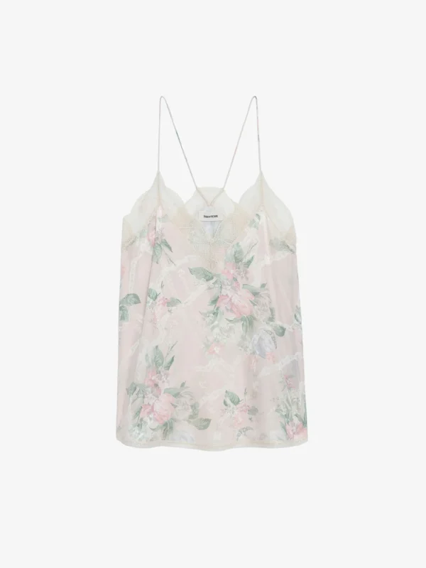 Zadig&Voltaire Christy Silk Camisole Mastic Cheap