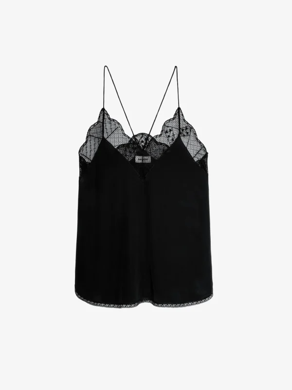 Zadig&Voltaire Christy Silk Camisole Black Hot