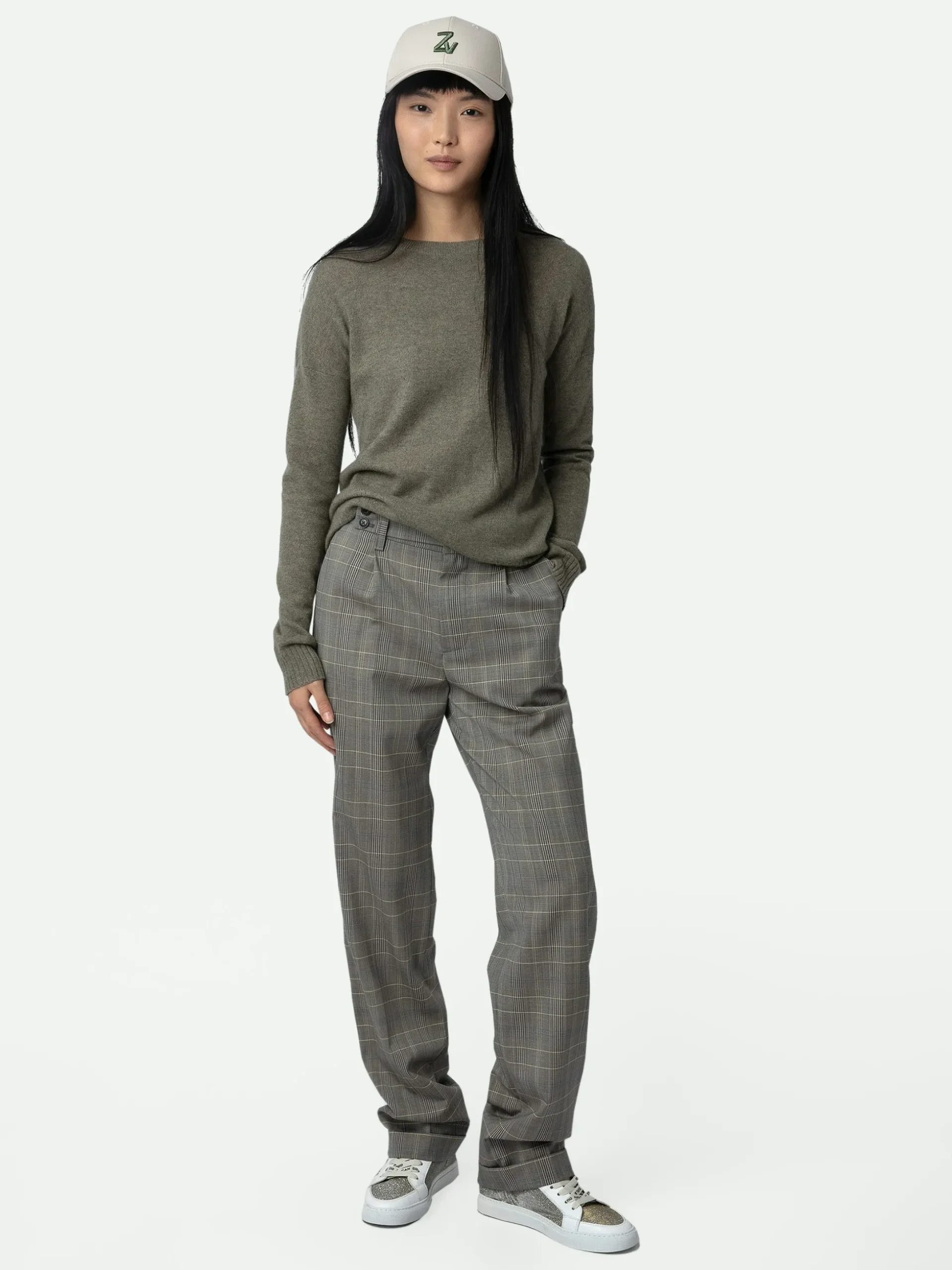 cici_patch_cashmere_sweater_0-1.webp Zadig&Voltaire Cici Patch Cashmere Sweater Kaki clair New