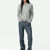 Zadig&Voltaire Cici Patch Cashmere Sweater Gris chine clair Cheap