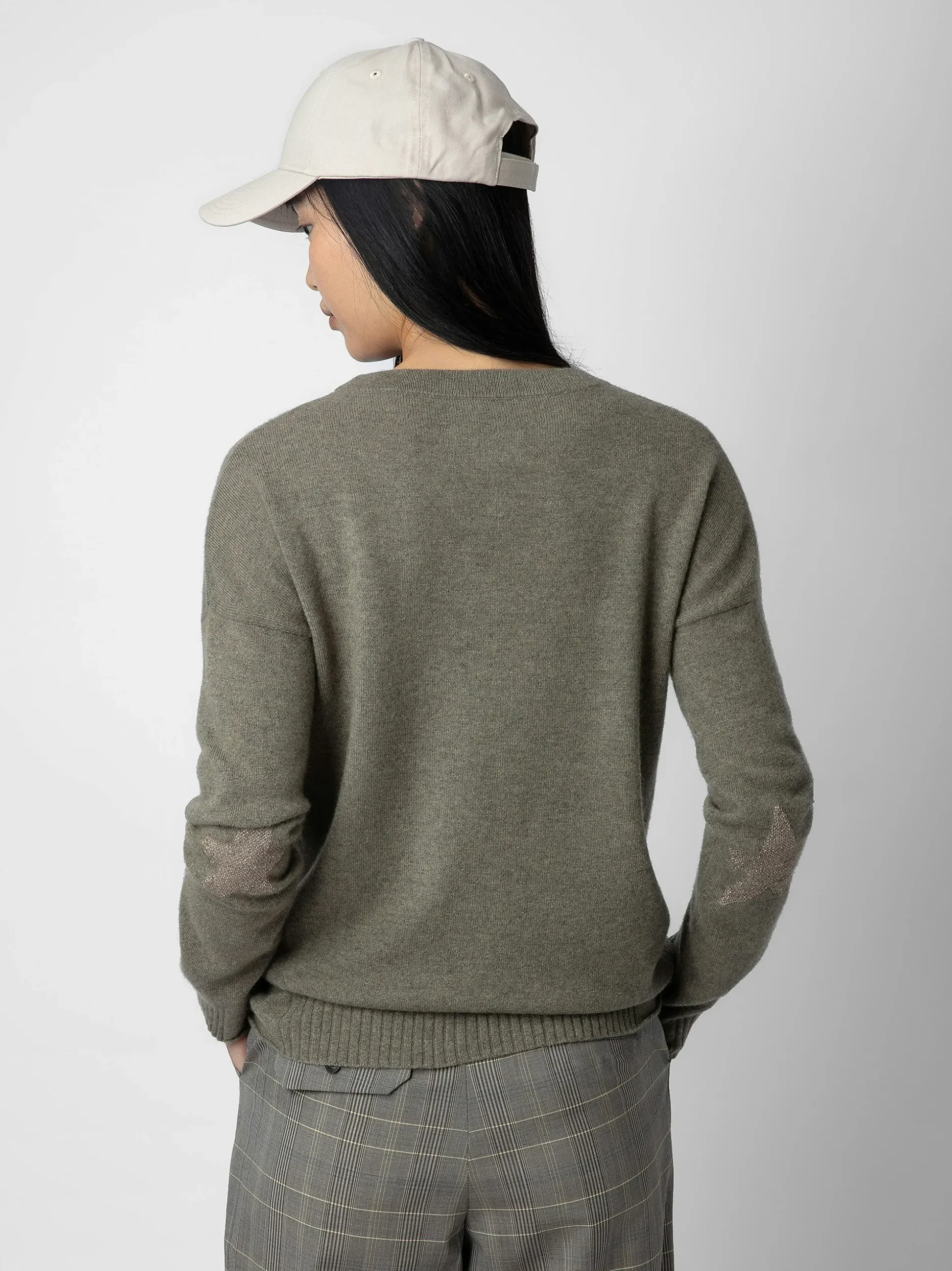 cici_patch_cashmere_sweater_1-1.webp Zadig&Voltaire Cici Patch Cashmere Sweater Kaki clair New