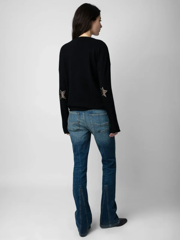 Zadig&Voltaire Cici Patch Cashmere Sweater Black Outlet