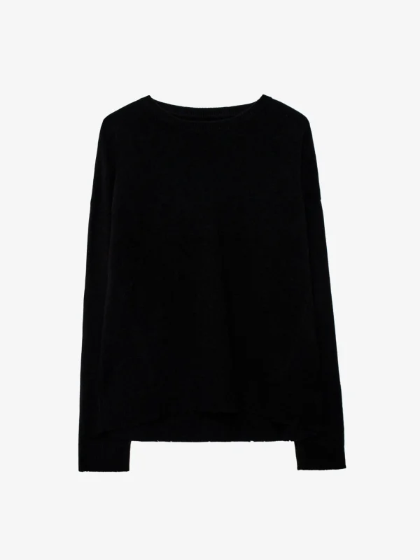 Zadig&Voltaire Cici Patch Cashmere Sweater Black Outlet