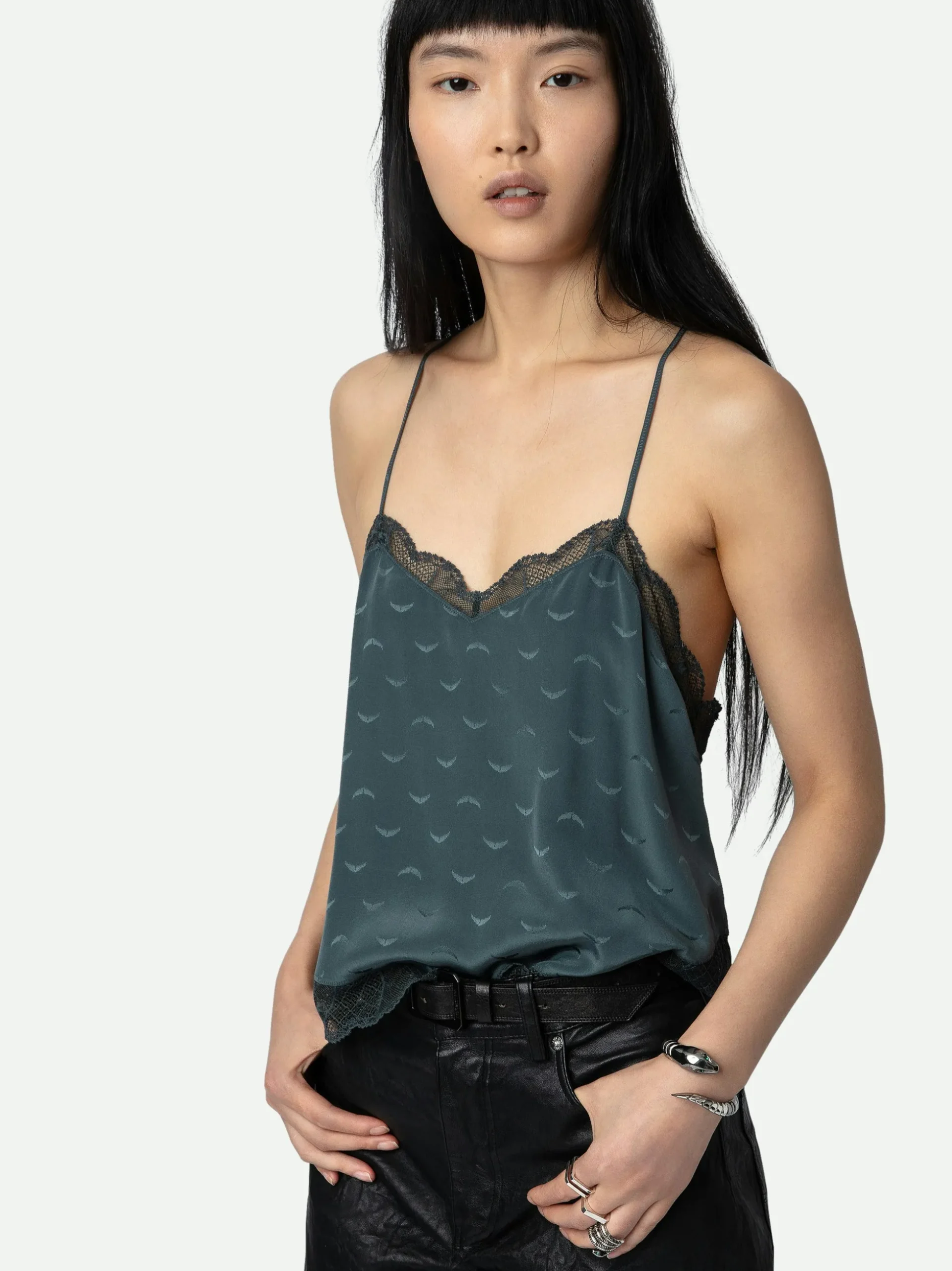 claudy_silk_jacquard_camisole_4.webp Zadig&Voltaire Claudy Silk Jacquard Camisole Nori Fashion