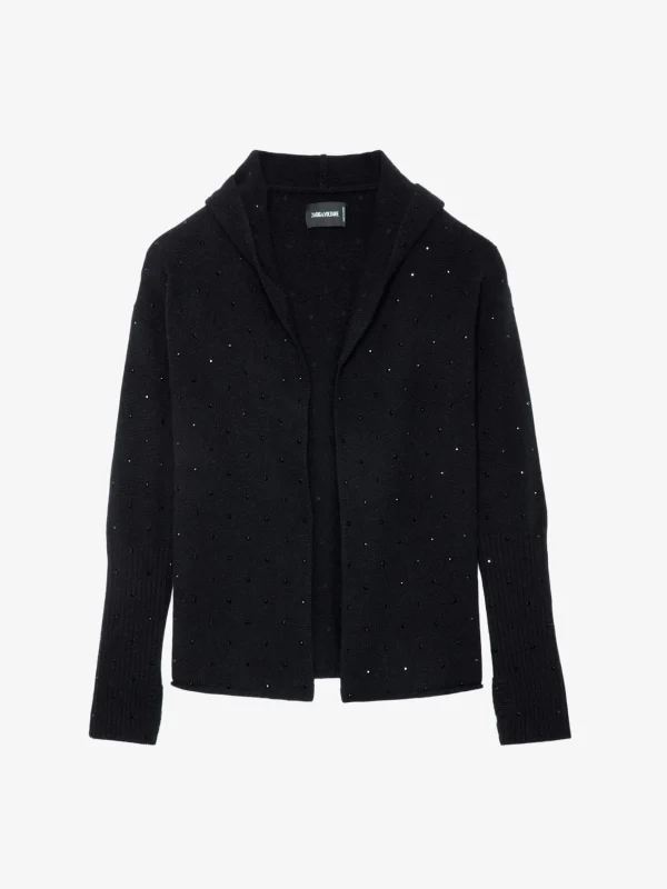 Zadig&Voltaire Cosany Diamanté Cashmere Cardigan Black Online