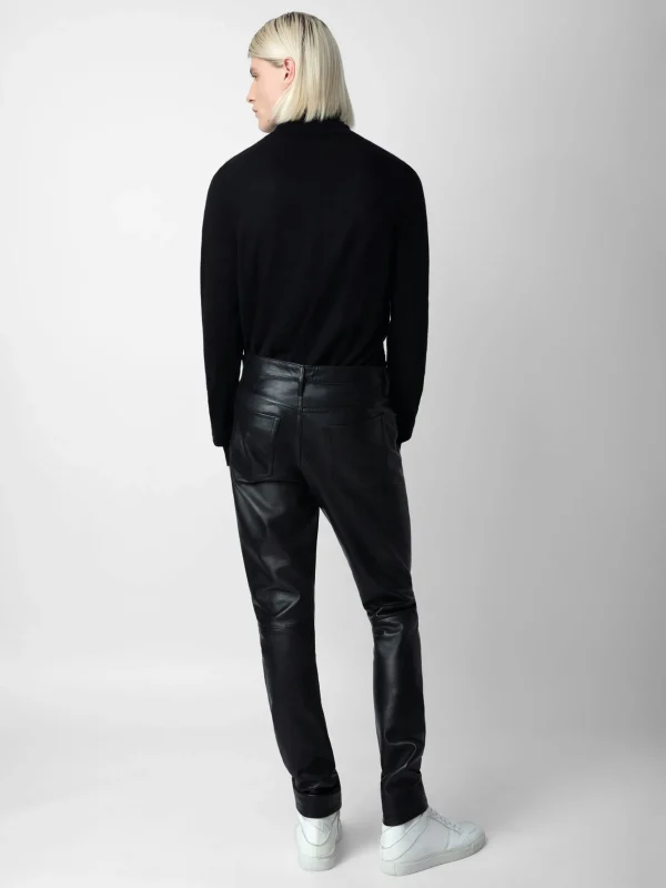 Zadig&Voltaire David Leather Pants Black Fashion