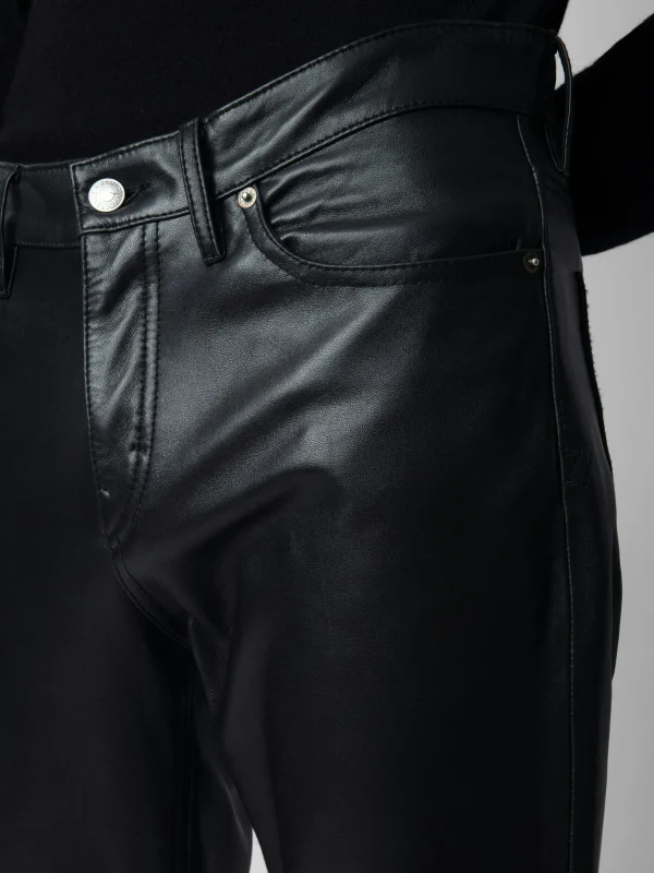 Zadig&Voltaire David Leather Pants Black Fashion