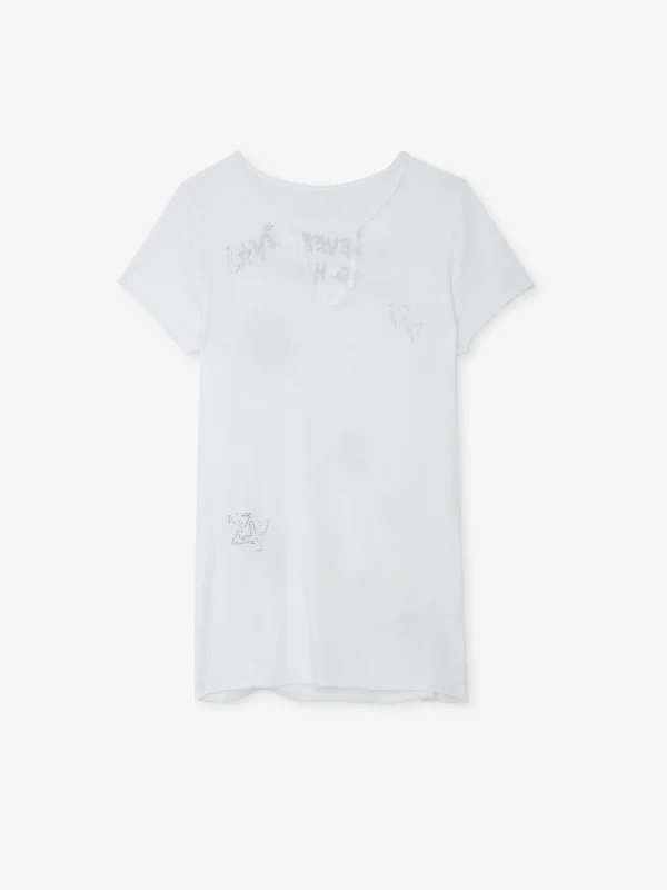 Zadig&Voltaire Diamanté Henley Top White Online