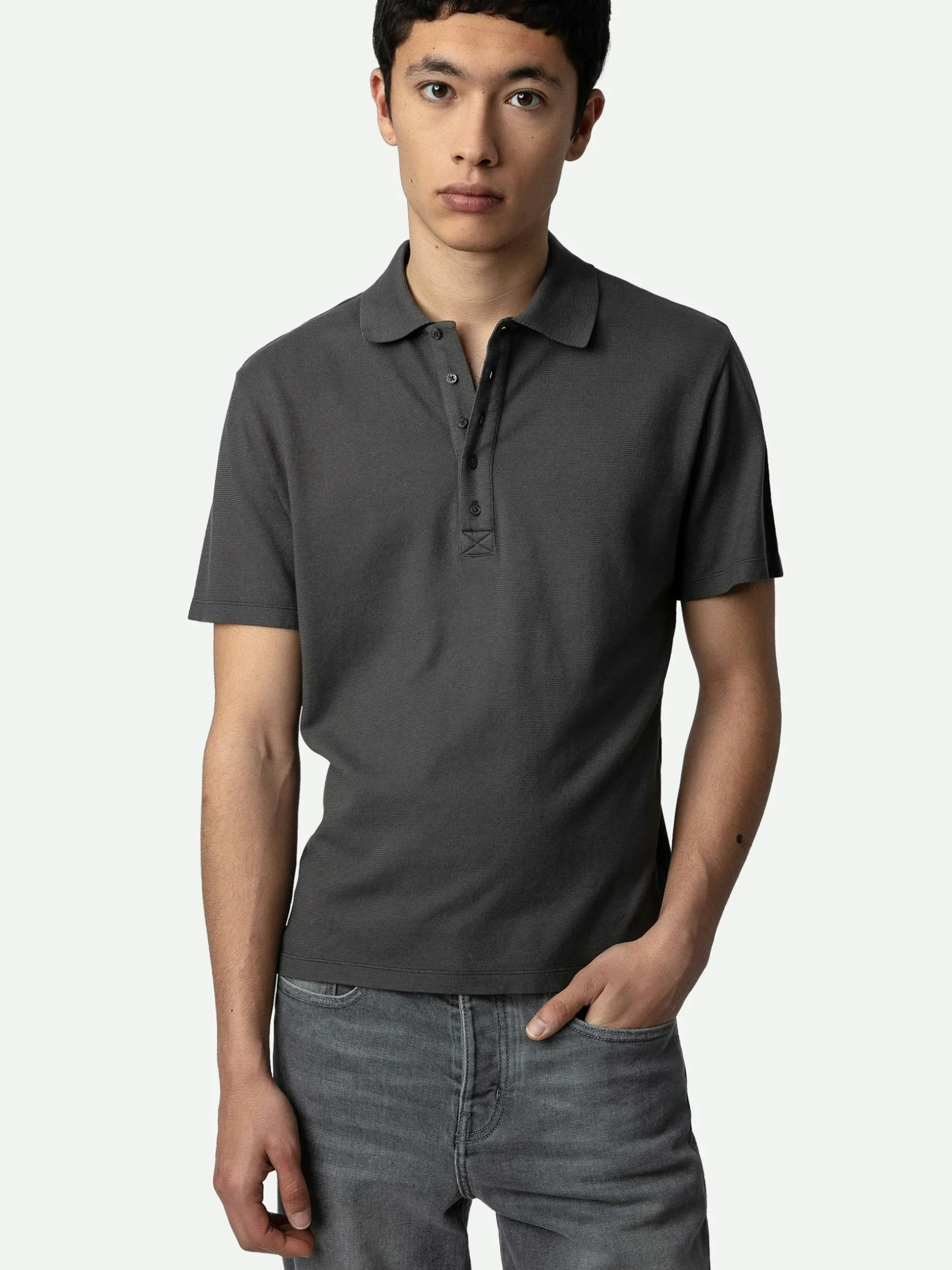 dimitri_polo_shirt_3.webp Zadig&Voltaire Dimitri Polo Shirt Carbone Fashion