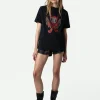 Zadig&Voltaire Edwin Devil Diamanté T-shirt Black Best