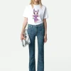 Zadig&Voltaire Edwin Devil T-shirt White Sale