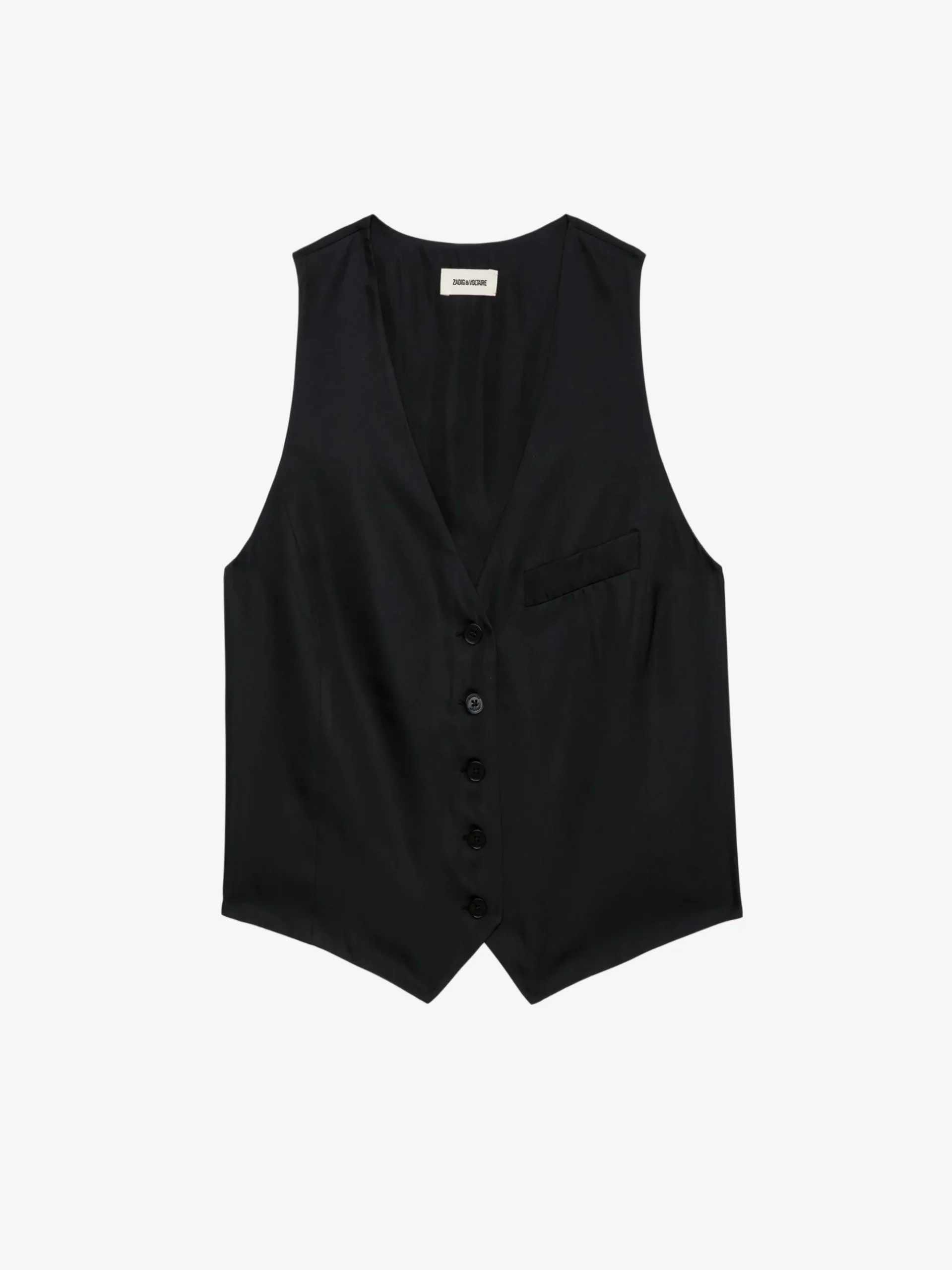 emaux_satin_vest_4.webp Zadig&Voltaire Emaux Satin Vest Black Discount