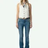 Zadig&Voltaire Emilie Crinkled Leather Vest Judo Online